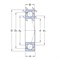 Радиально-упорный однорядный подшипник SKF 71807 ACDGA/P4A 17114